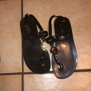 Black Michael Kors Sandals Size 8